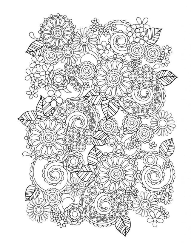 55 Flower Coloring Books 52