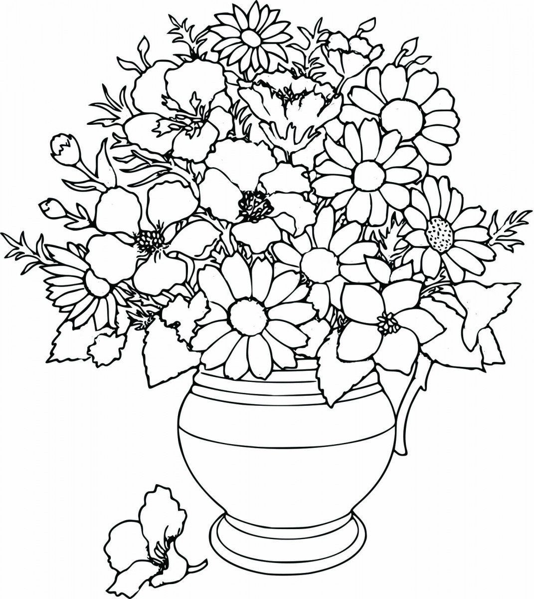 55 Flower Coloring Books 54