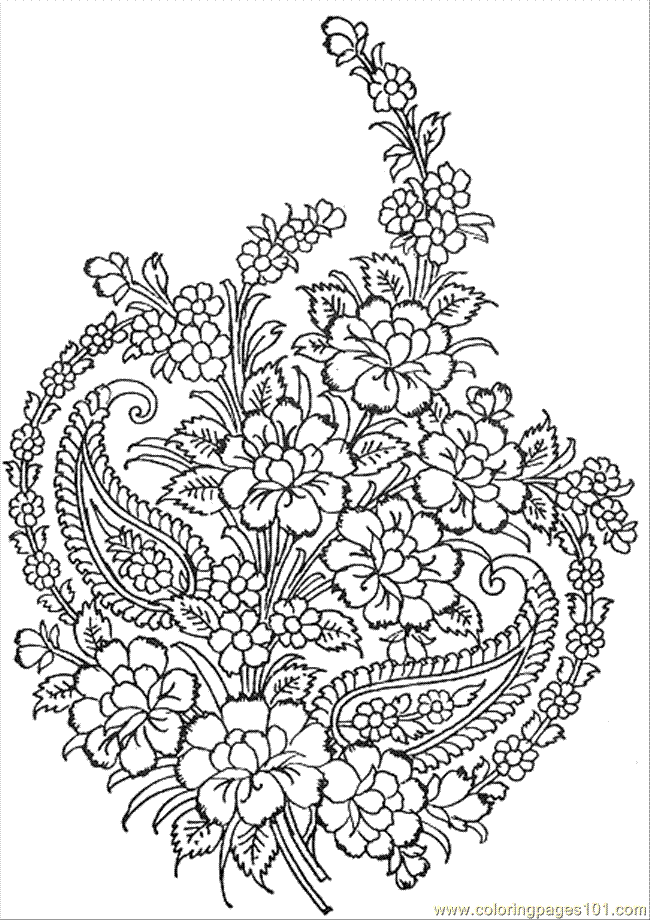 55 Flower Coloring Books 61