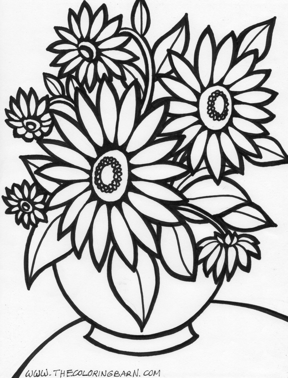 55 Flower Coloring Books 67