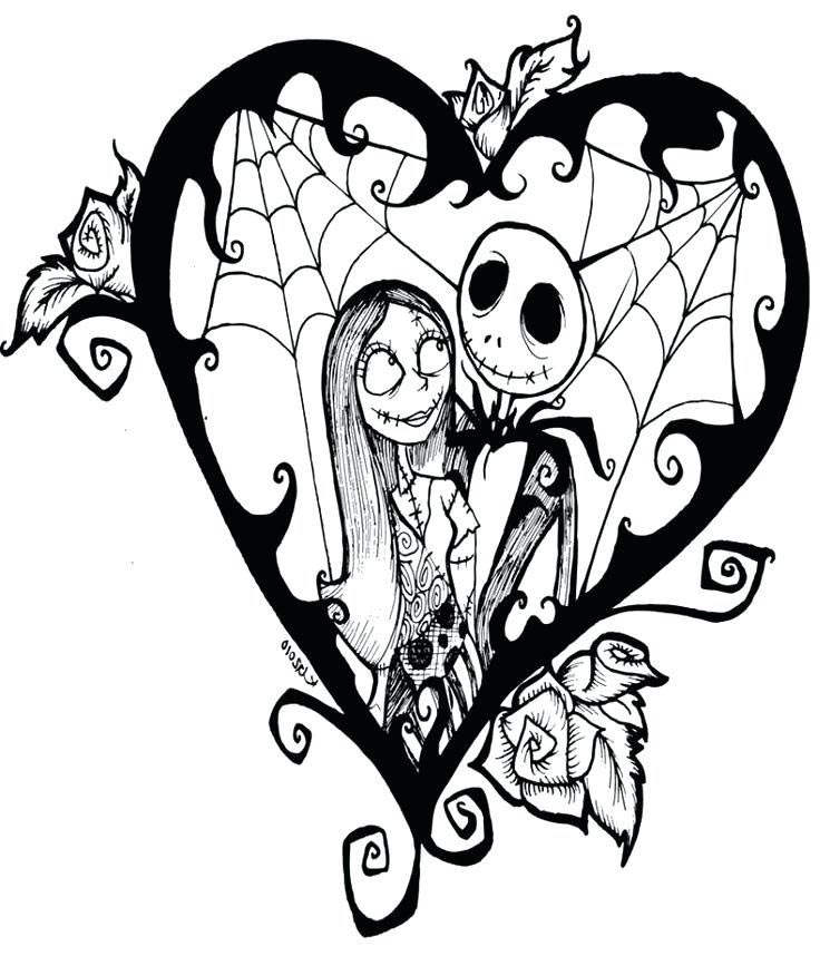 45 Printable Nightmare Before Christmas Coloring Book Pages 13