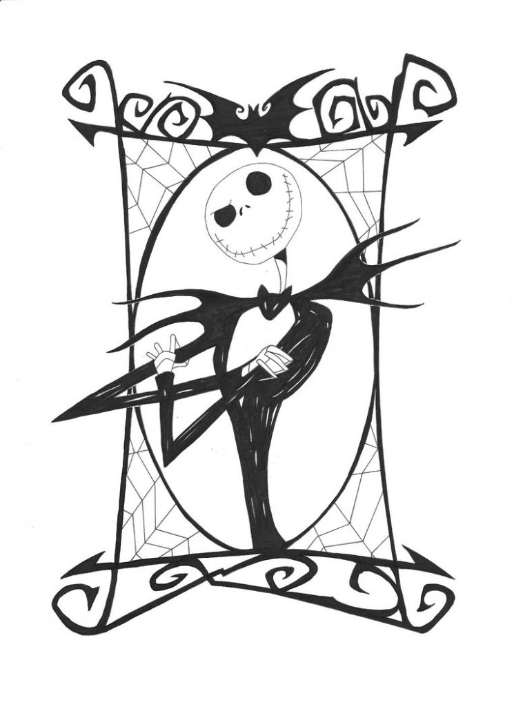 45 Printable Nightmare Before Christmas Coloring Book Pages 14