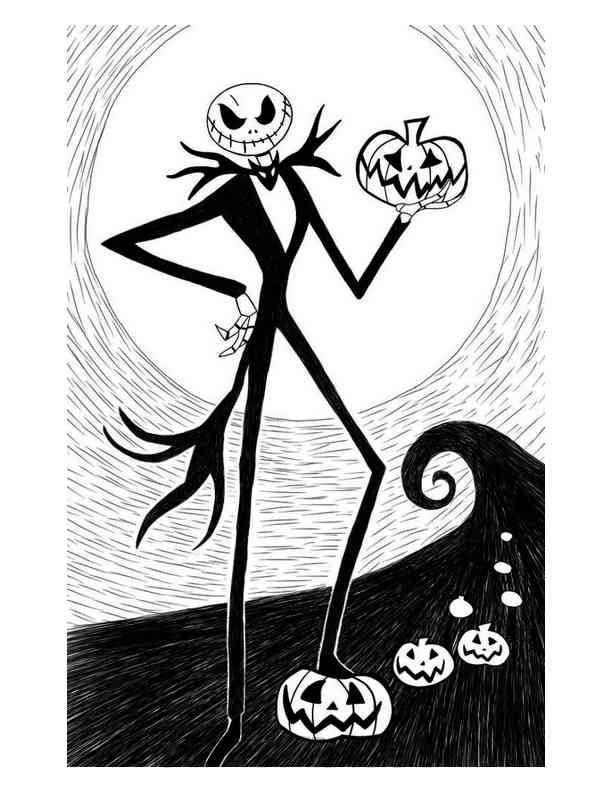 45 Printable Nightmare Before Christmas Coloring Book Pages 20