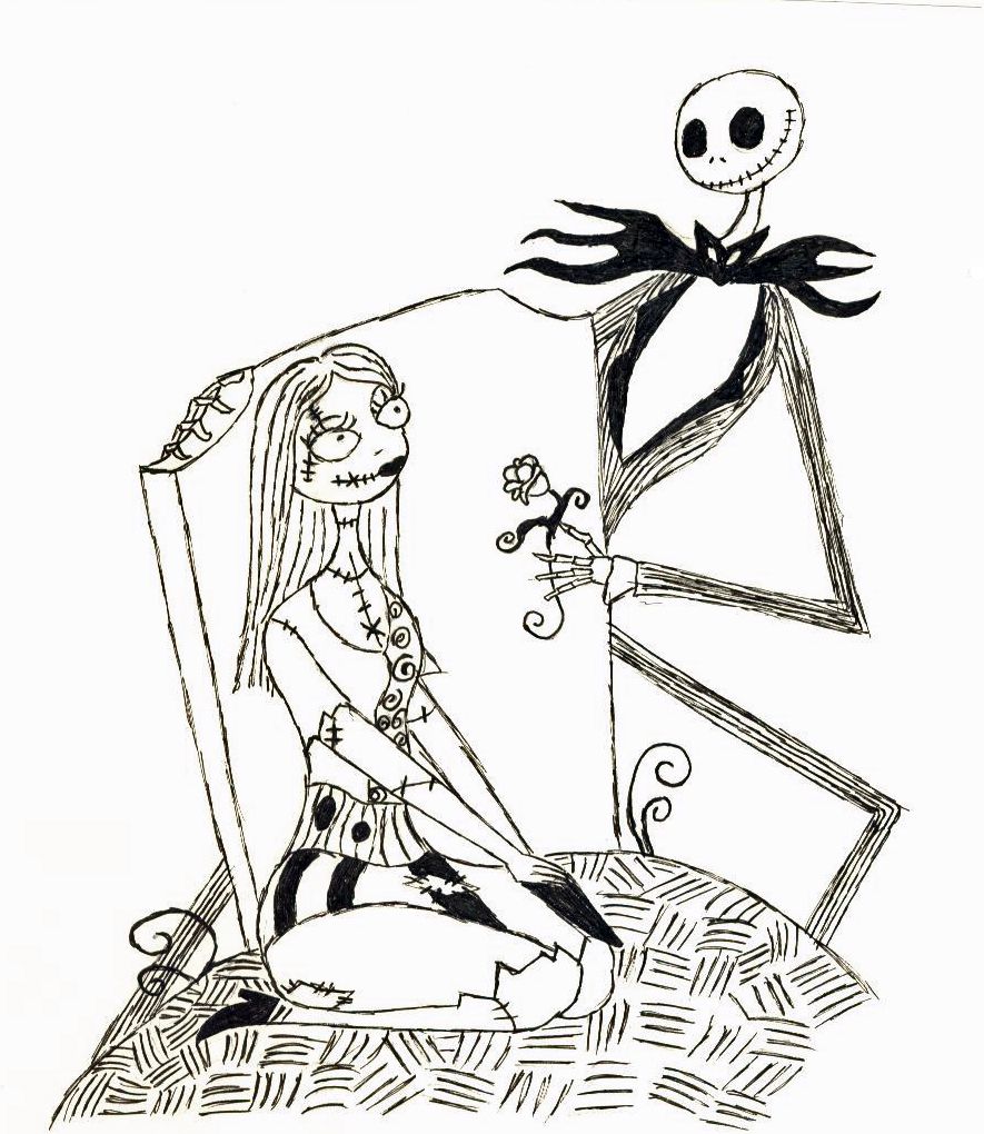 45 Printable Nightmare Before Christmas Coloring Book Pages 21