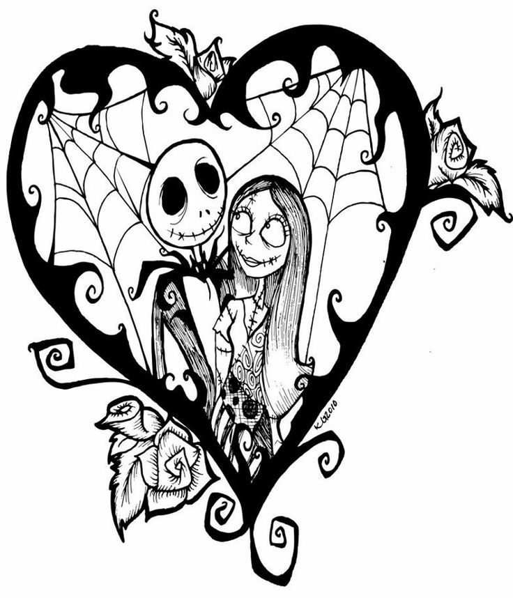 45 Printable Nightmare Before Christmas Coloring Book Pages 25