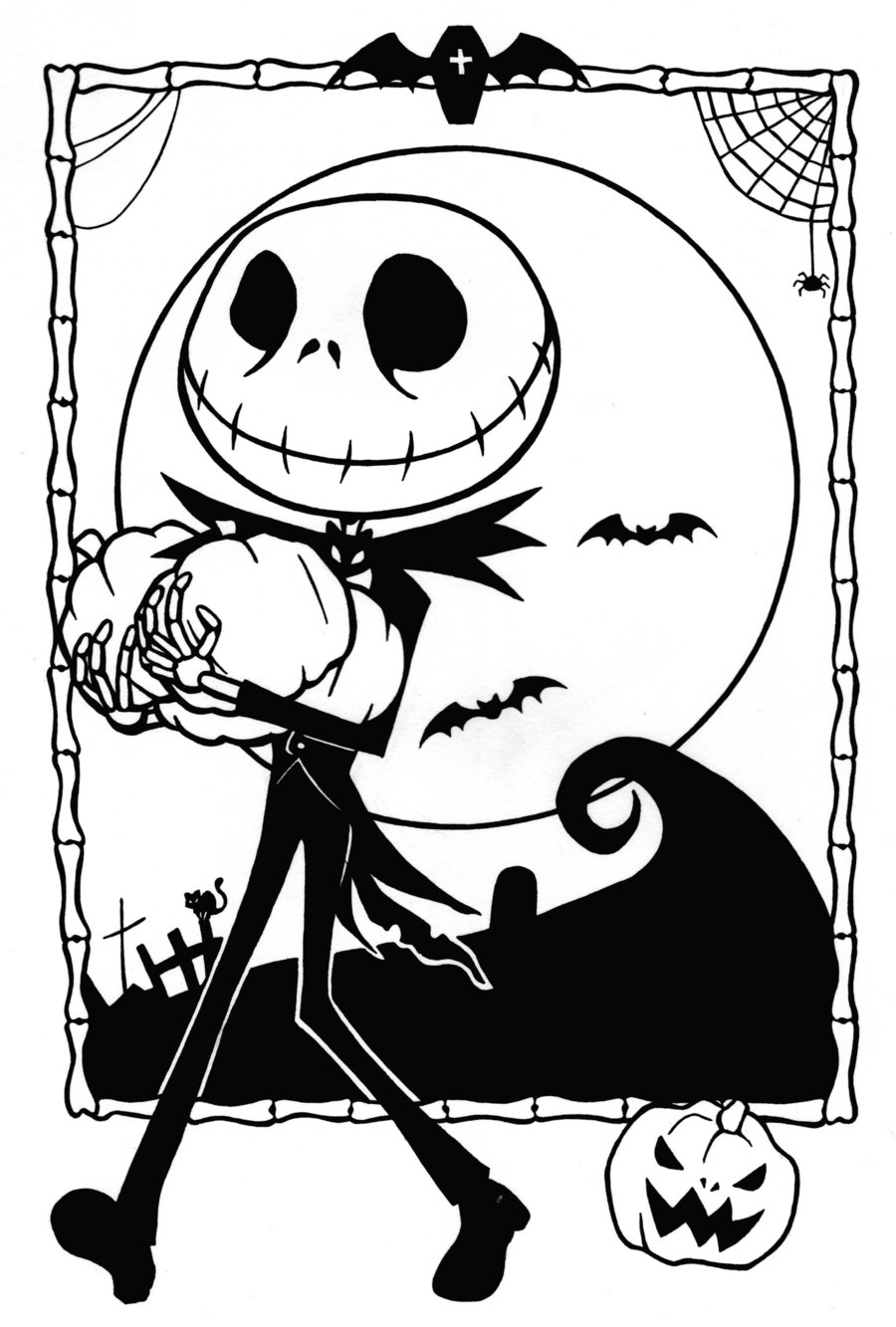 45 Printable Nightmare Before Christmas Coloring Book Pages 26