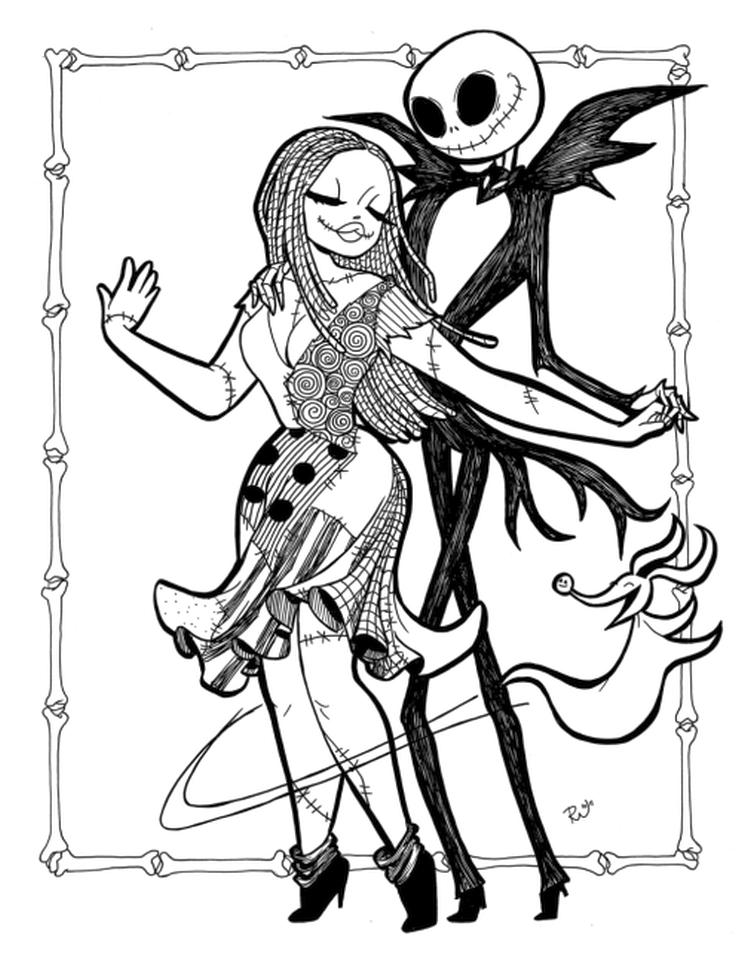 45 Printable Nightmare Before Christmas Coloring Book Pages 28