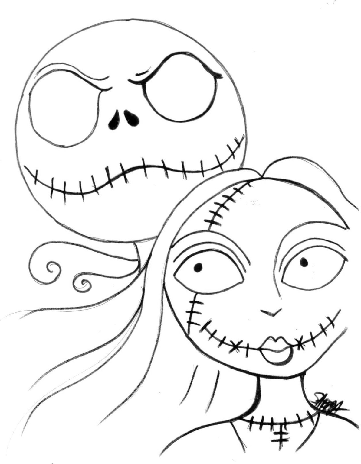 45 Printable Nightmare Before Christmas Coloring Book Pages 35