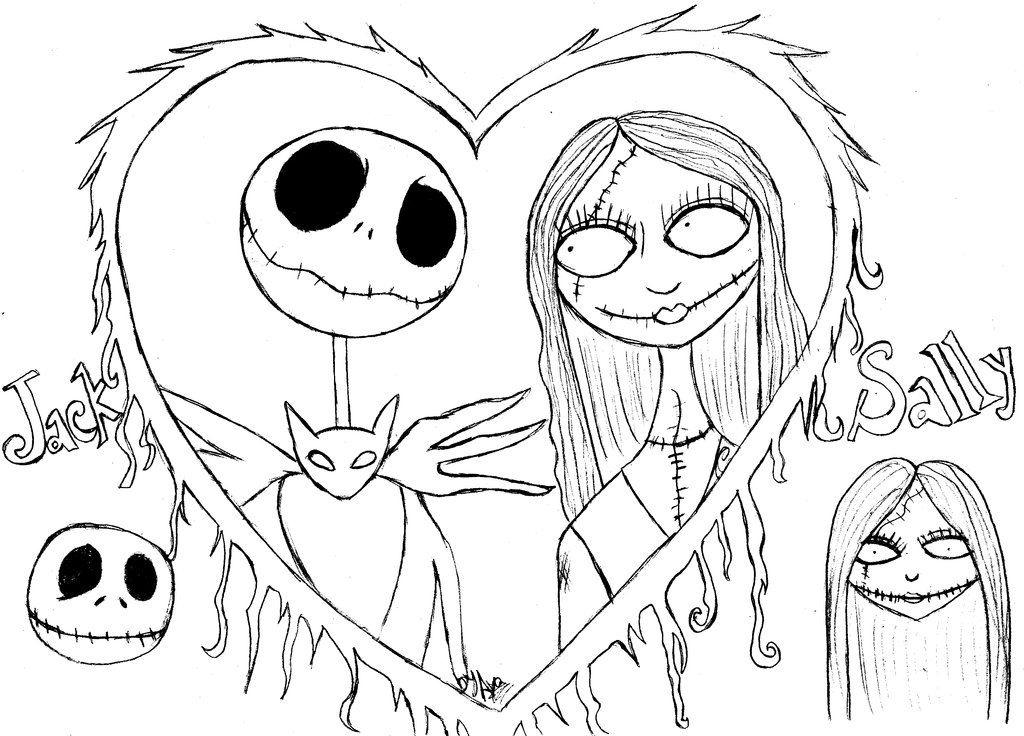 45 Printable Nightmare Before Christmas Coloring Book Pages 37