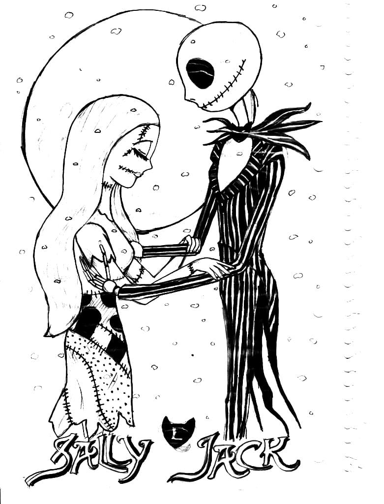 45 Printable Nightmare Before Christmas Coloring Book Pages 42