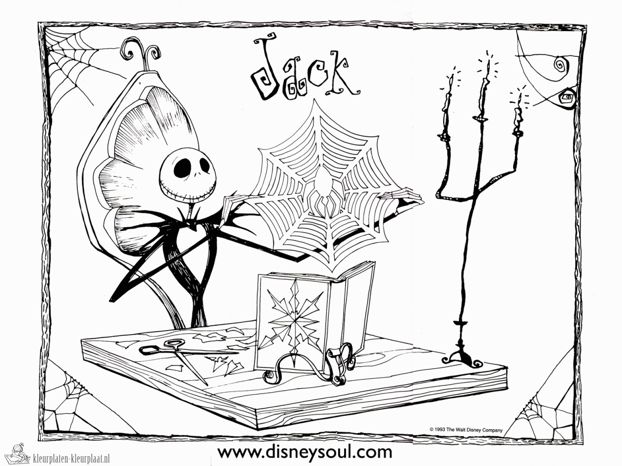 45 Printable Nightmare Before Christmas Coloring Book Pages 49