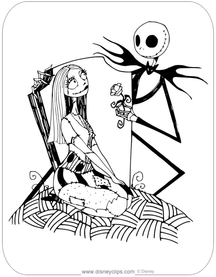 45 Printable Nightmare Before Christmas Coloring Book Pages 55