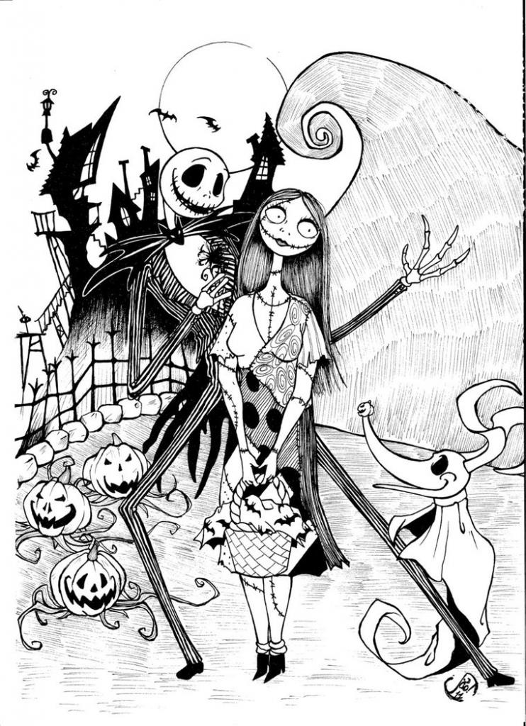 45 Printable Nightmare Before Christmas Coloring Book Pages 63