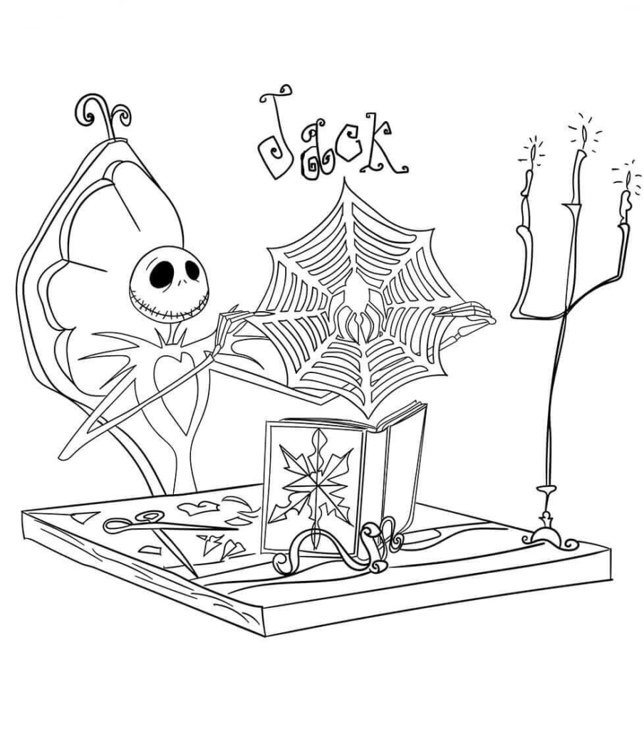 45 Printable Nightmare Before Christmas Coloring Book Pages 67