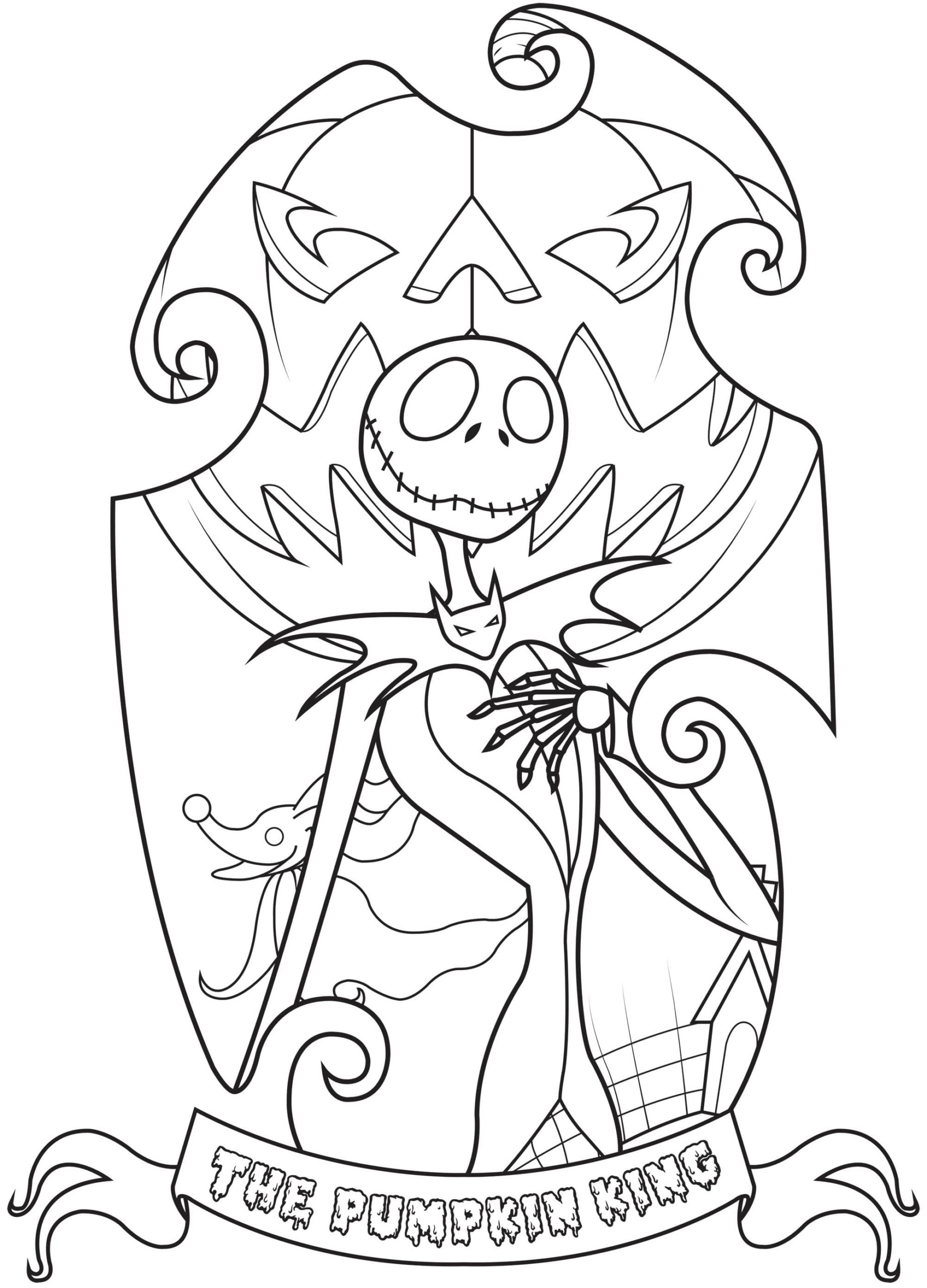 45 Printable Nightmare Before Christmas Coloring Book Pages 9