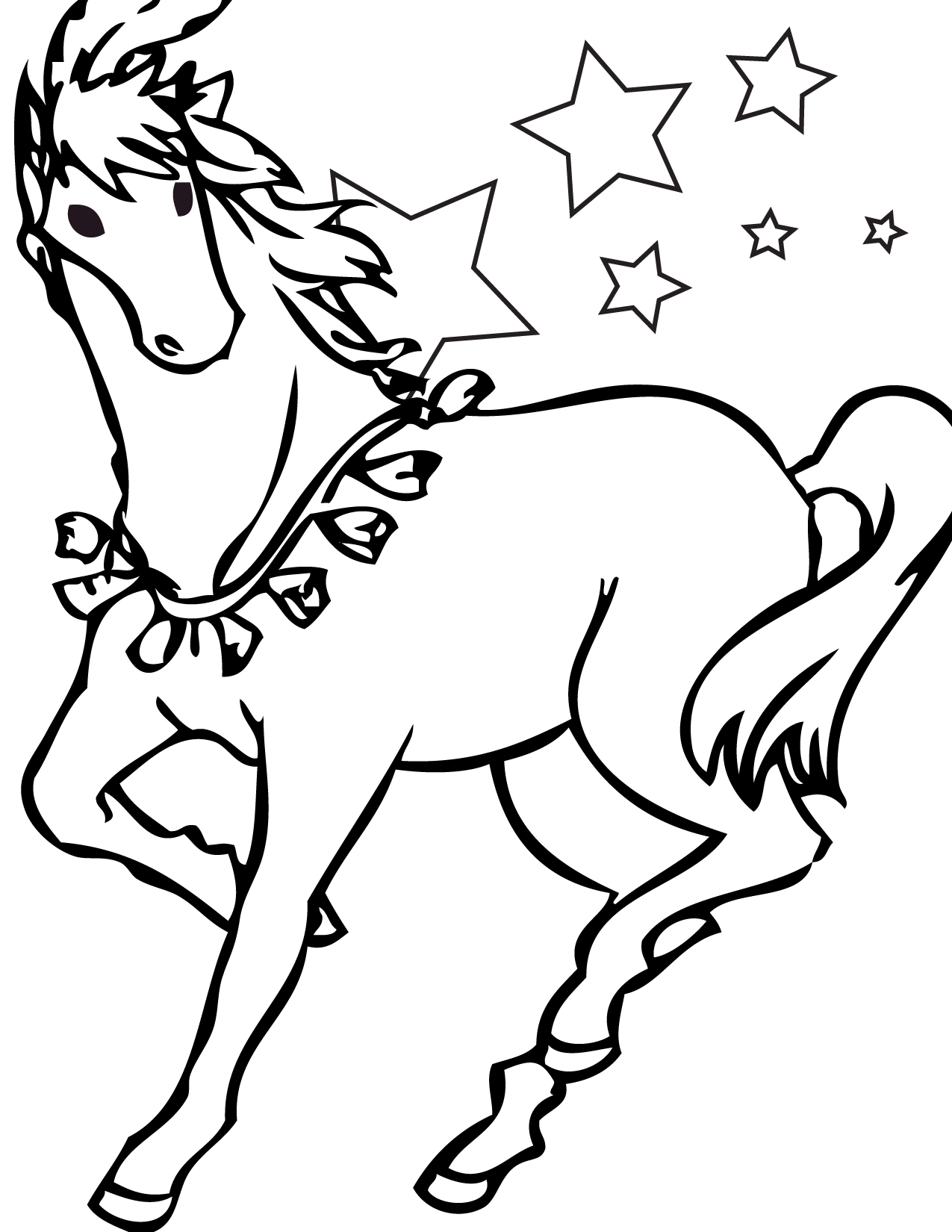 50 Horse Coloring Book 28