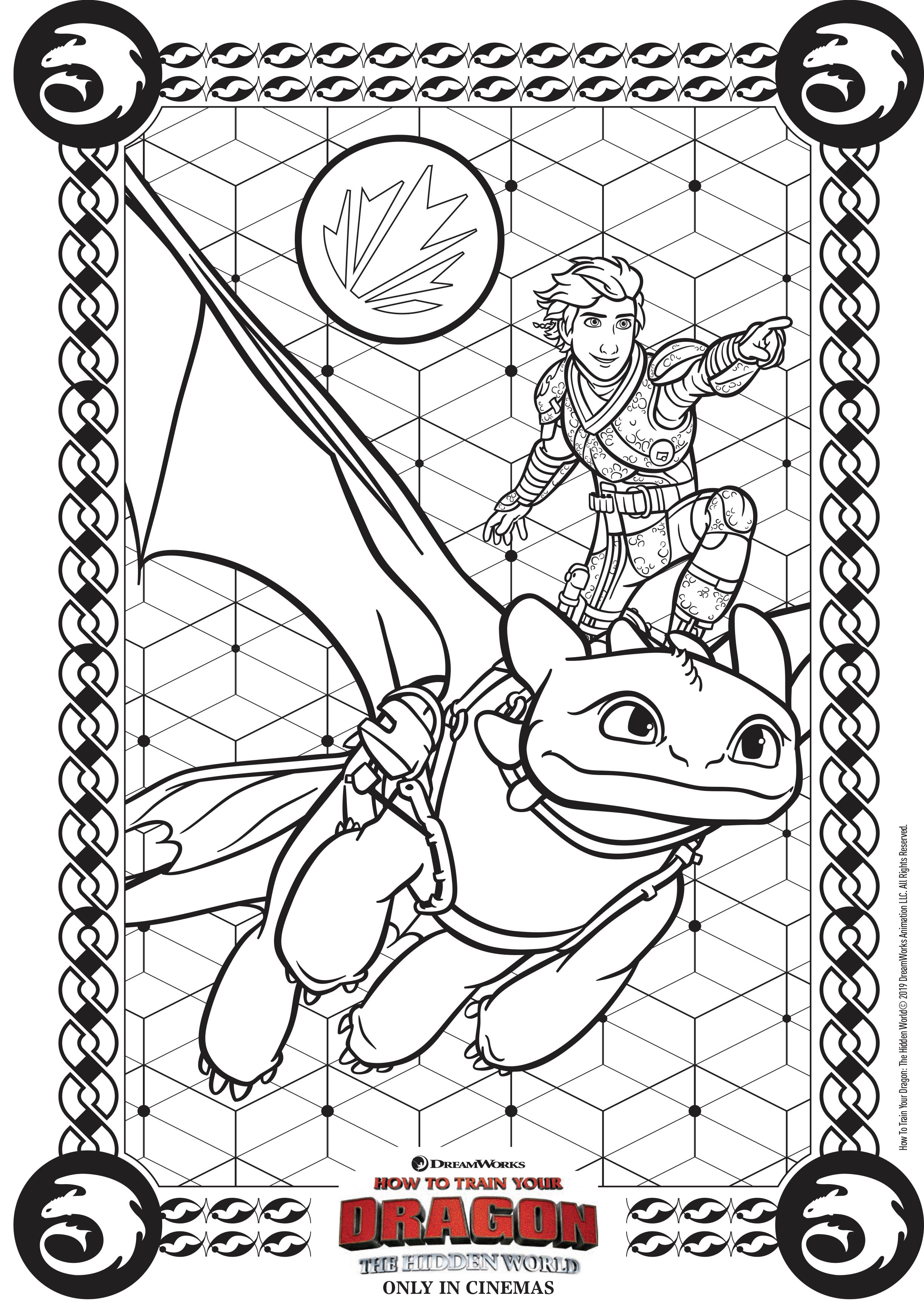 50 How To Train Your Dragon Coloring Book Pages 13