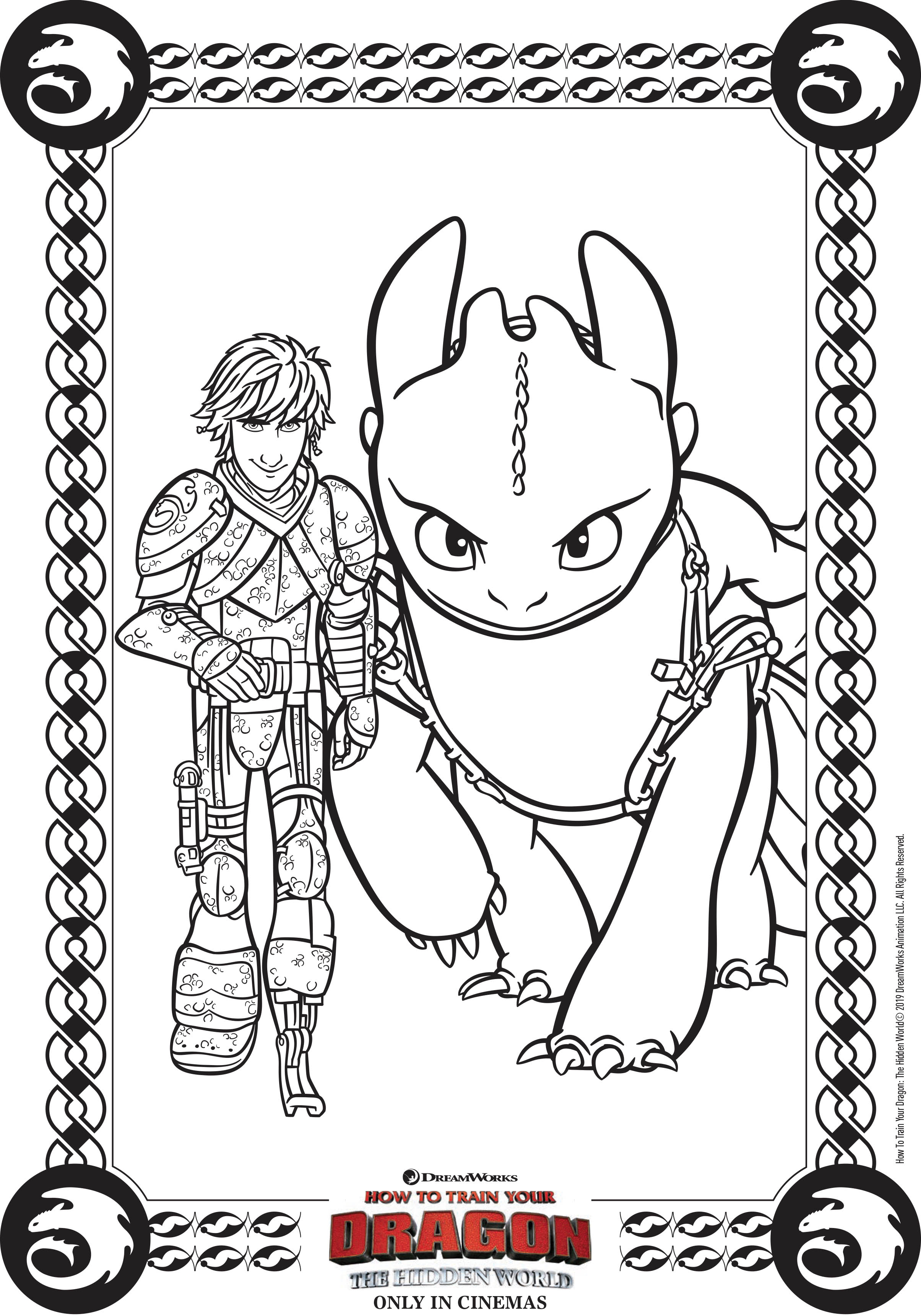 50 How To Train Your Dragon Coloring Book Pages 19