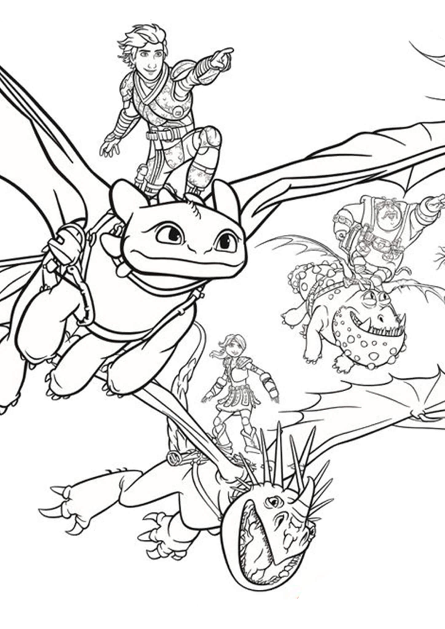 50 How To Train Your Dragon Coloring Book Pages 2