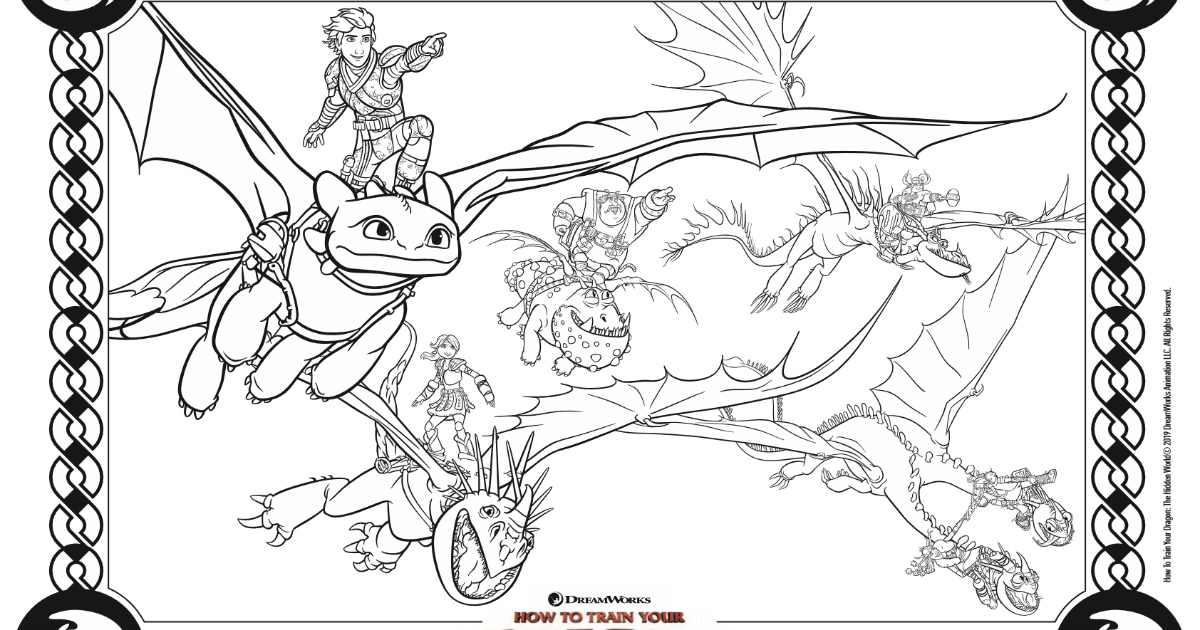 50 How To Train Your Dragon Coloring Book Pages 34