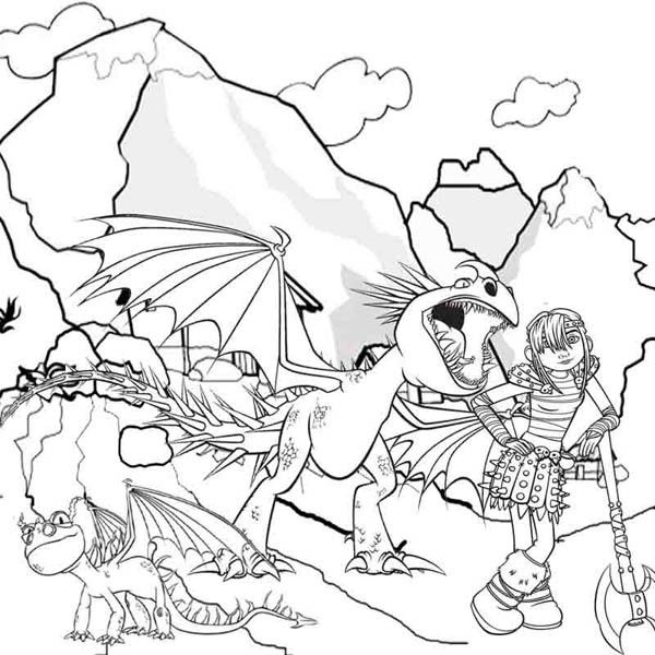 50 How To Train Your Dragon Coloring Book Pages 41