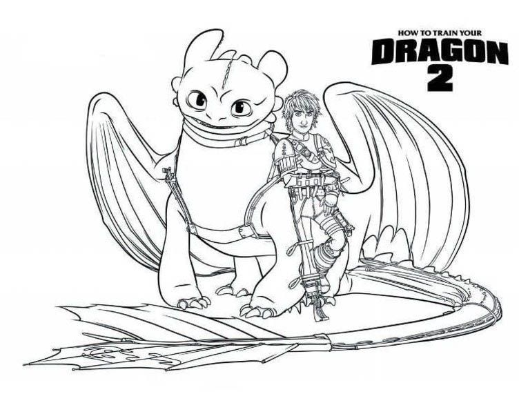 50 How To Train Your Dragon Coloring Book Pages 48