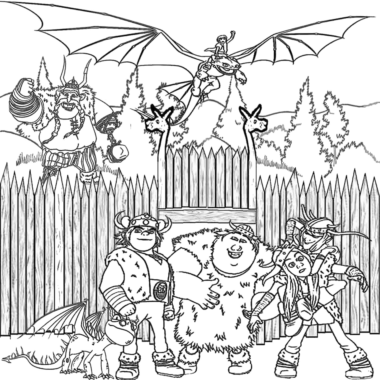 50 How To Train Your Dragon Coloring Book Pages 53