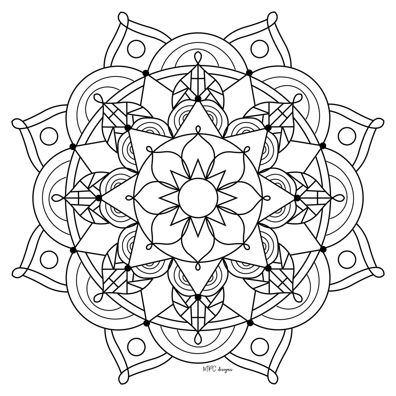 50 Mandala Coloring Book Pages 25