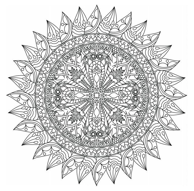 50 Mandala Coloring Book Pages 28