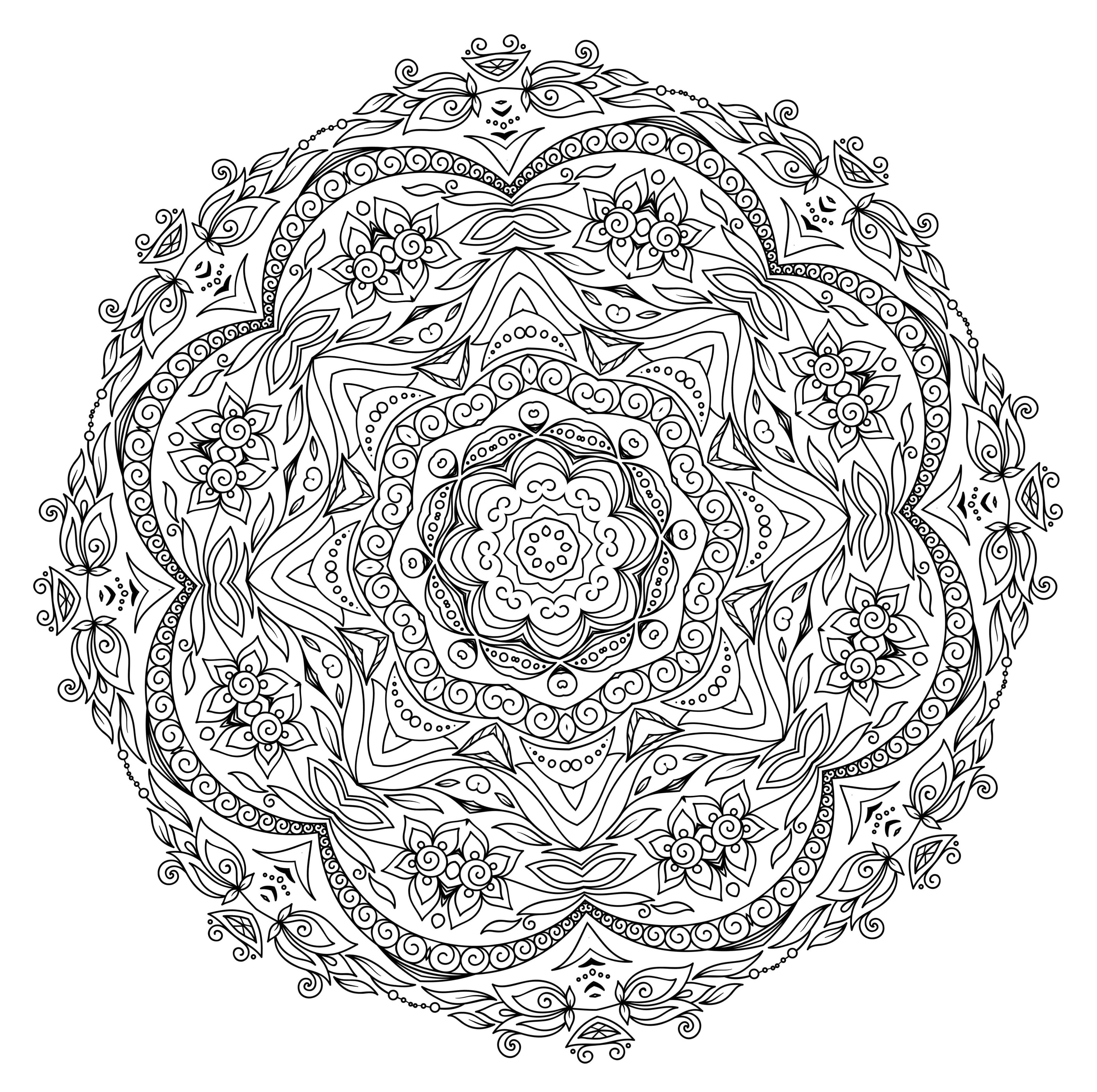 50 Mandala Coloring Book Pages 51