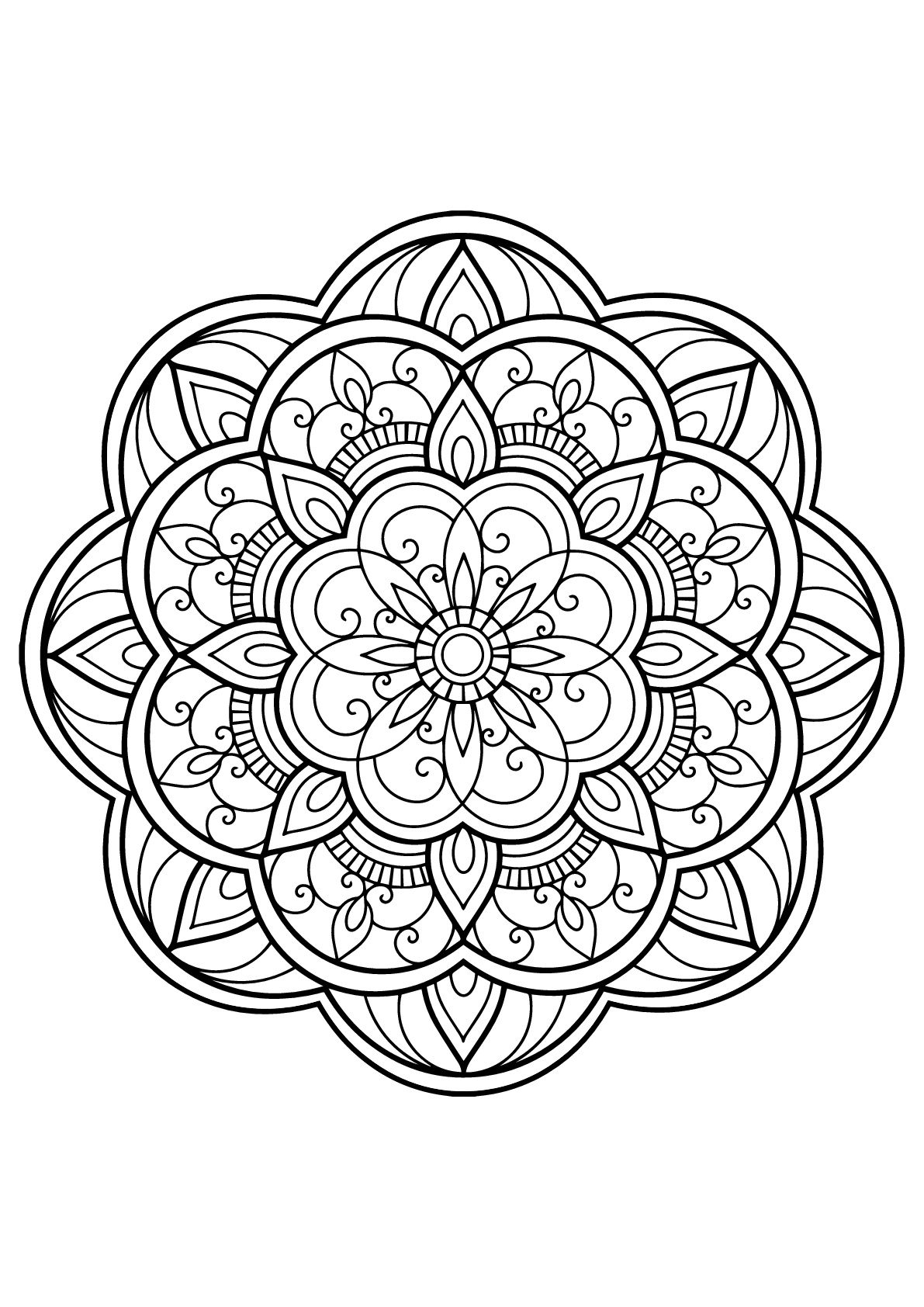 50 Mandala Coloring Book Pages 52