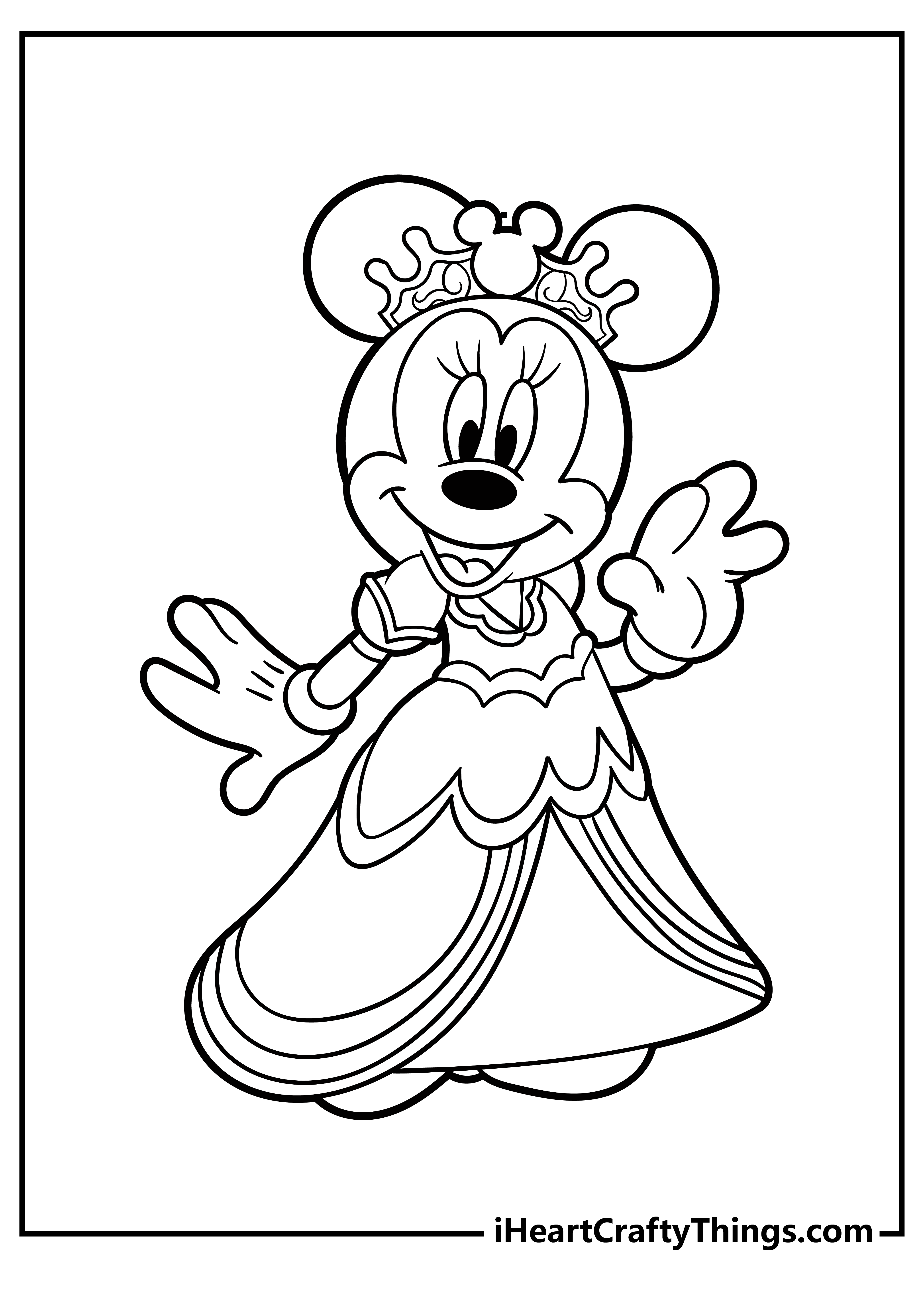 50 Minnie Mouse Coloring Book 1