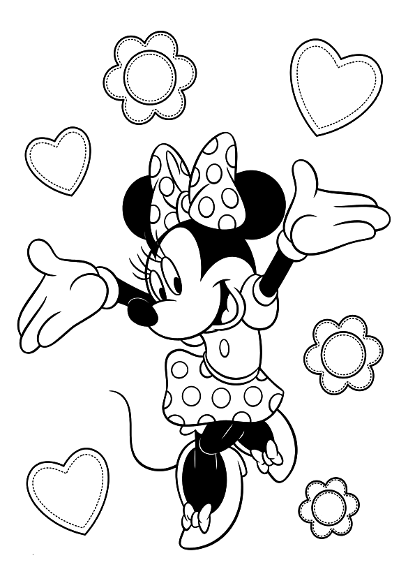 50 Minnie Mouse Coloring Book 49