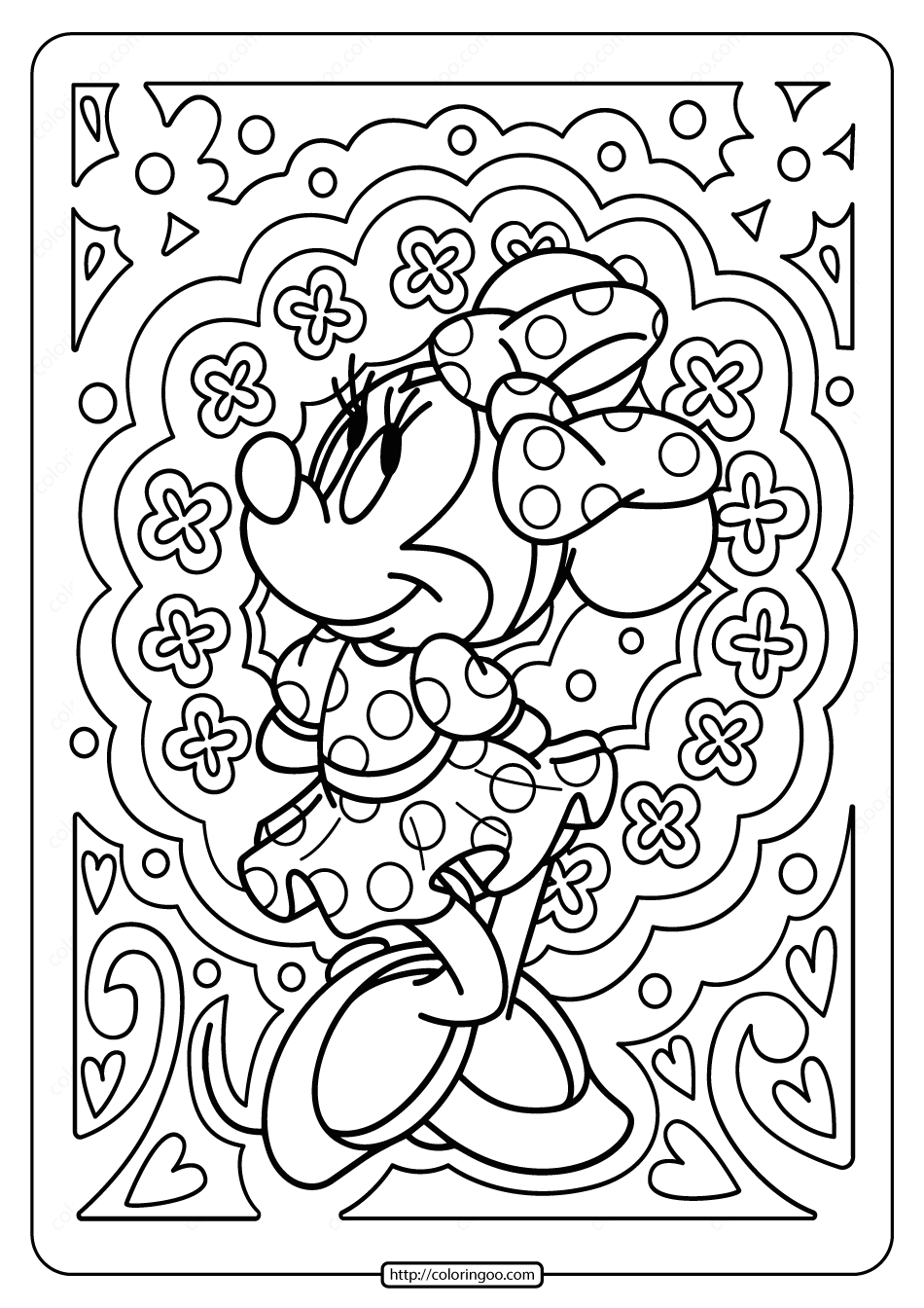 50 Minnie Mouse Coloring Book 7