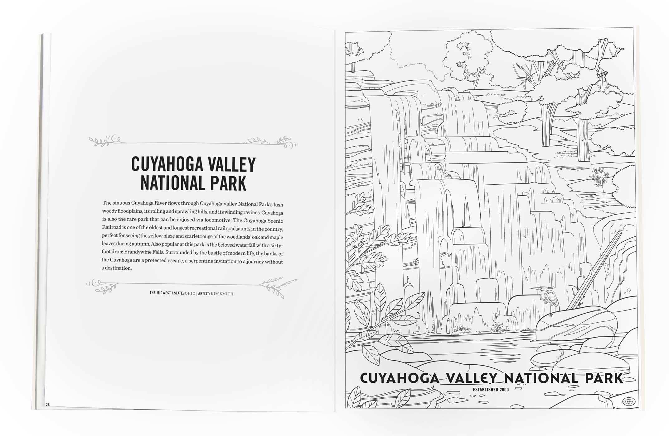 50 National Parks Coloring Book 40