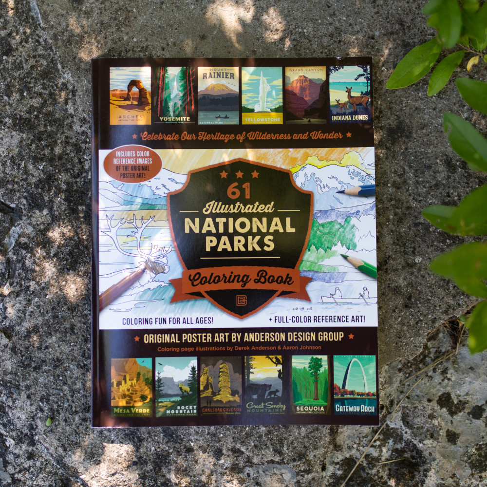 50 National Parks Coloring Book 49