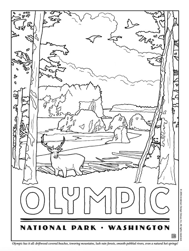 50 National Parks Coloring Book 51