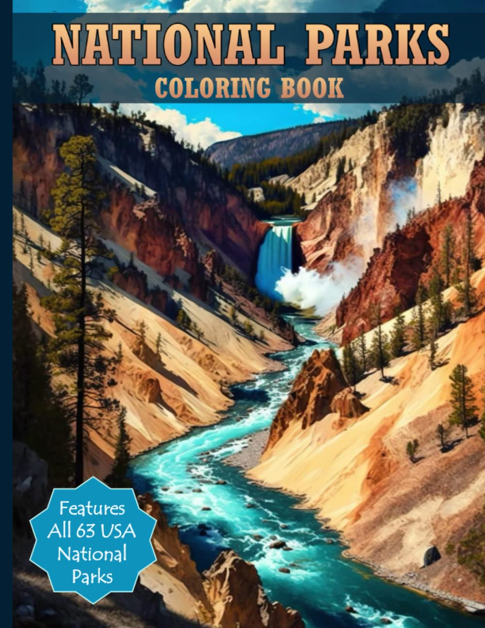 50 National Parks Coloring Book 53