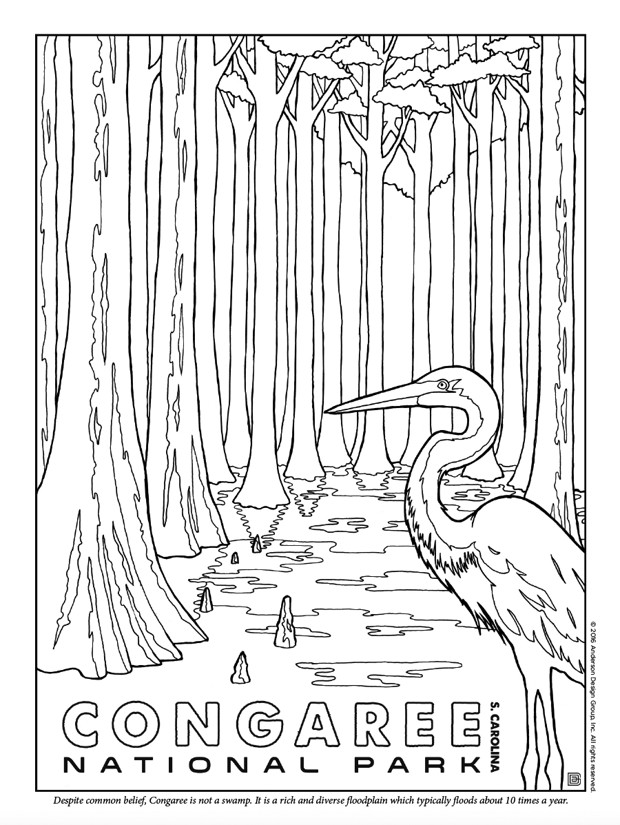 50 National Parks Coloring Book 58