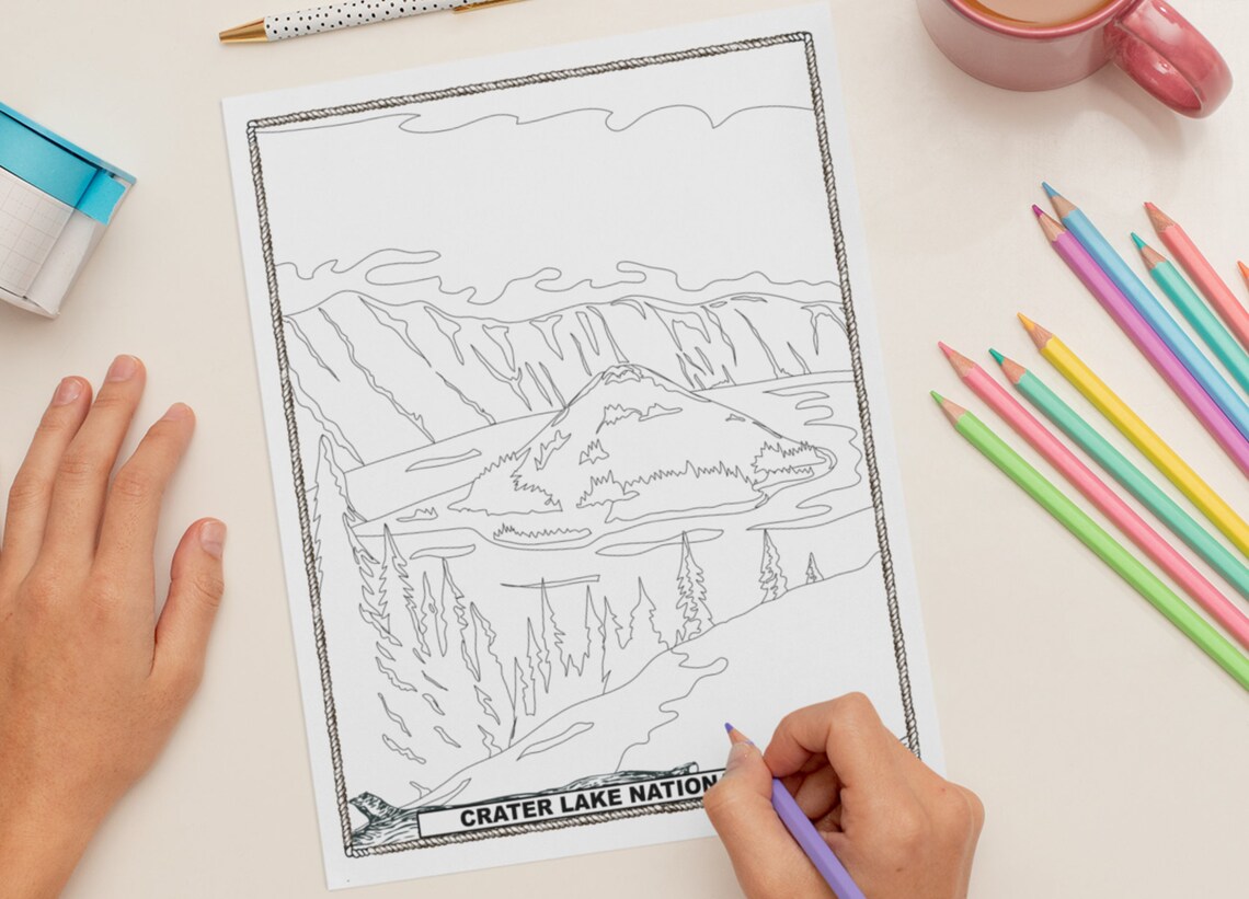 50 National Parks Coloring Book 6