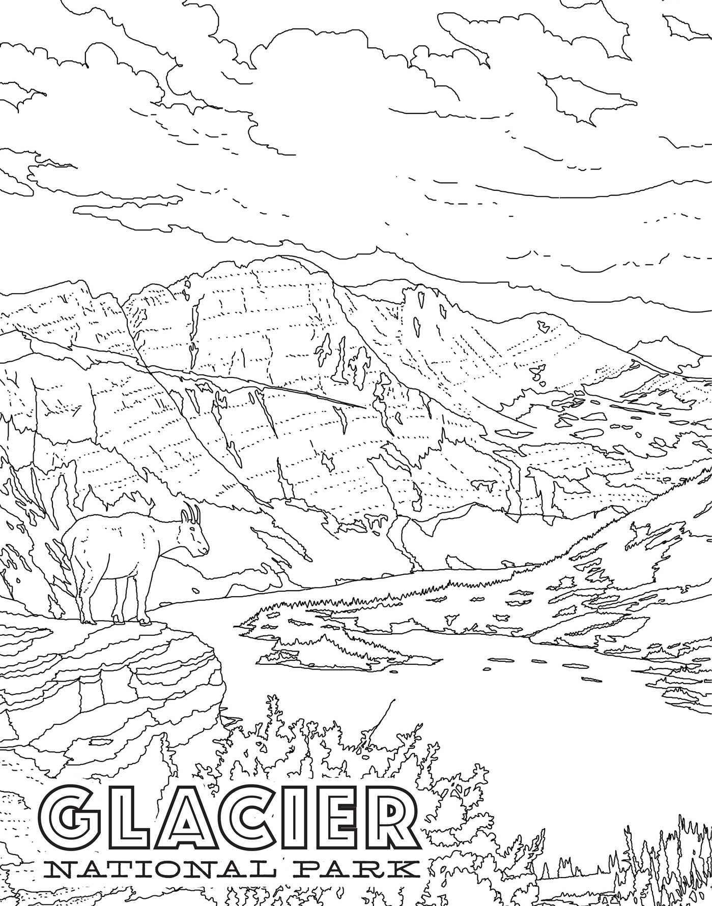 50 National Parks Coloring Book 62