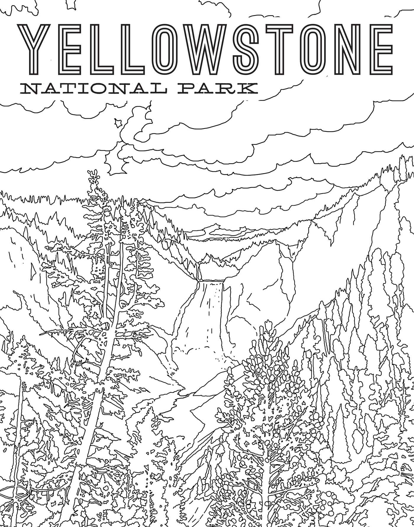 50 National Parks Coloring Book 9