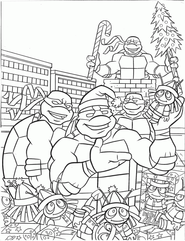 50 Printable Ninja Turtle Coloring Book 17