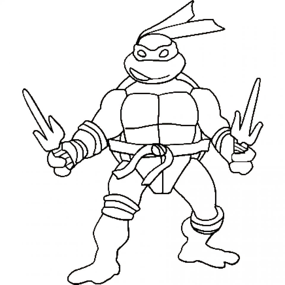 50 Printable Ninja Turtle Coloring Book 21