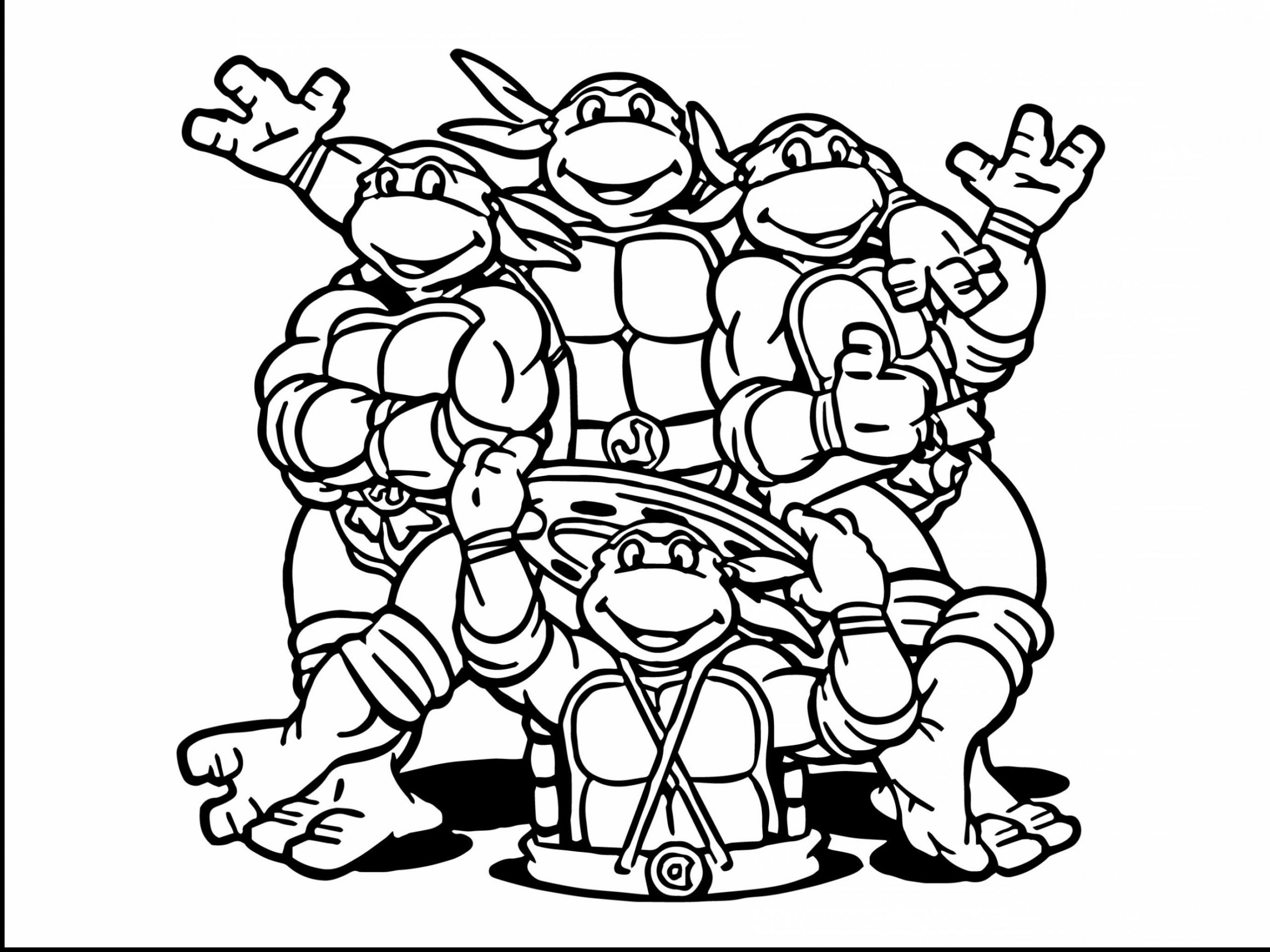 50 Printable Ninja Turtle Coloring Book 28