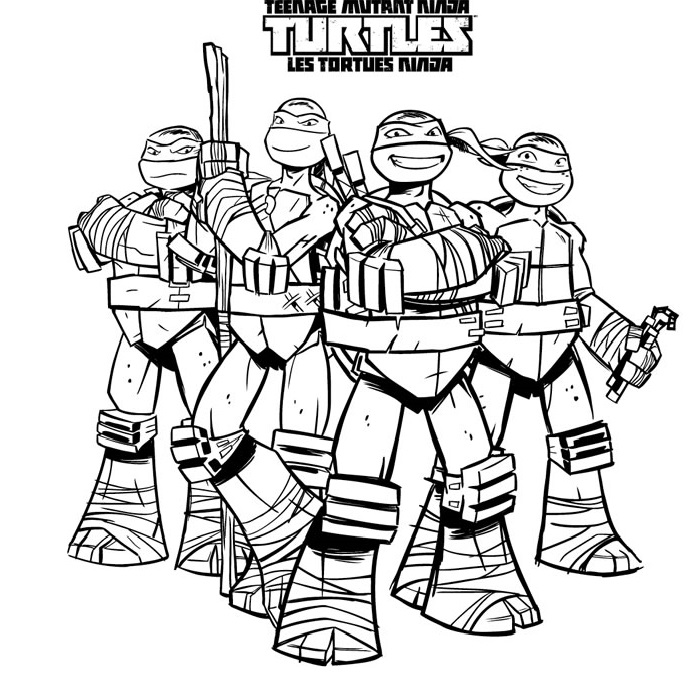 50 Printable Ninja Turtle Coloring Book 30