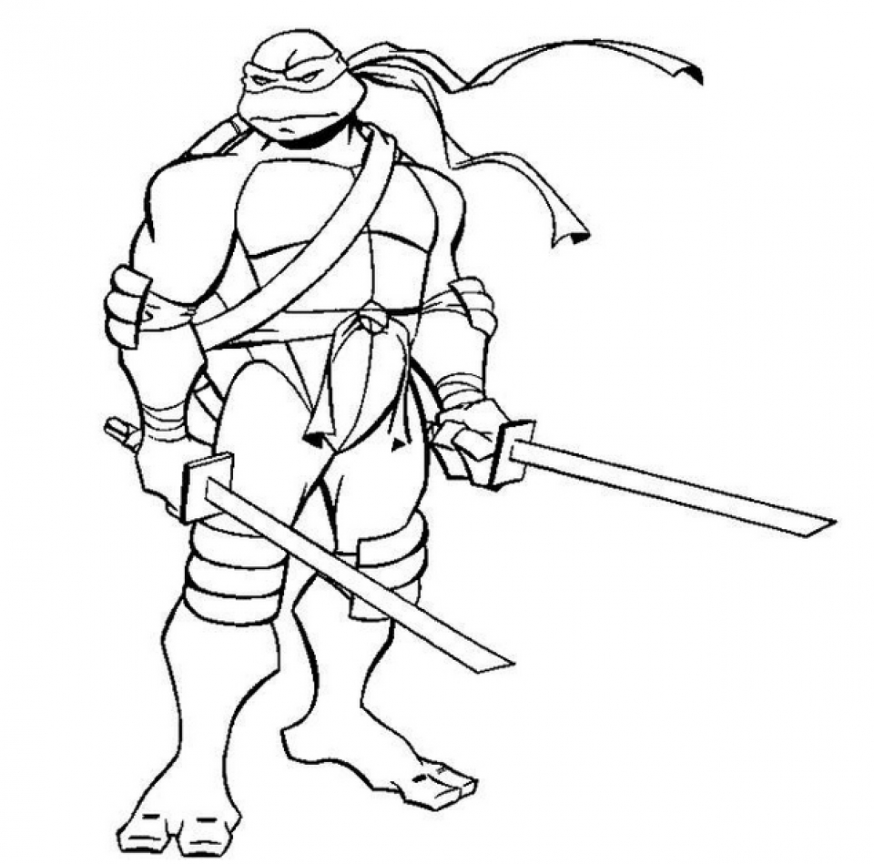 50 Printable Ninja Turtle Coloring Book 31