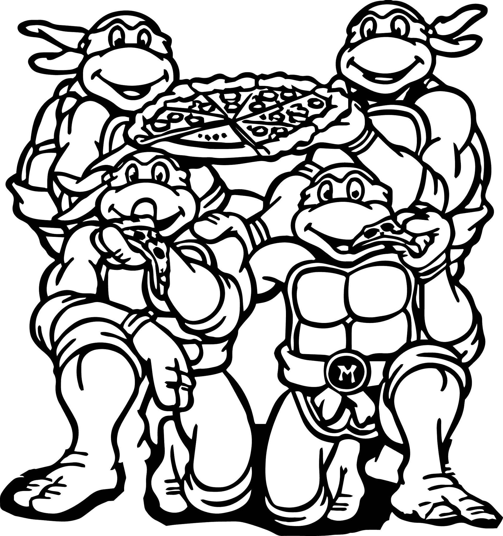 50 Printable Ninja Turtle Coloring Book 32