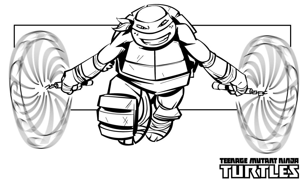 50 Printable Ninja Turtle Coloring Book 33