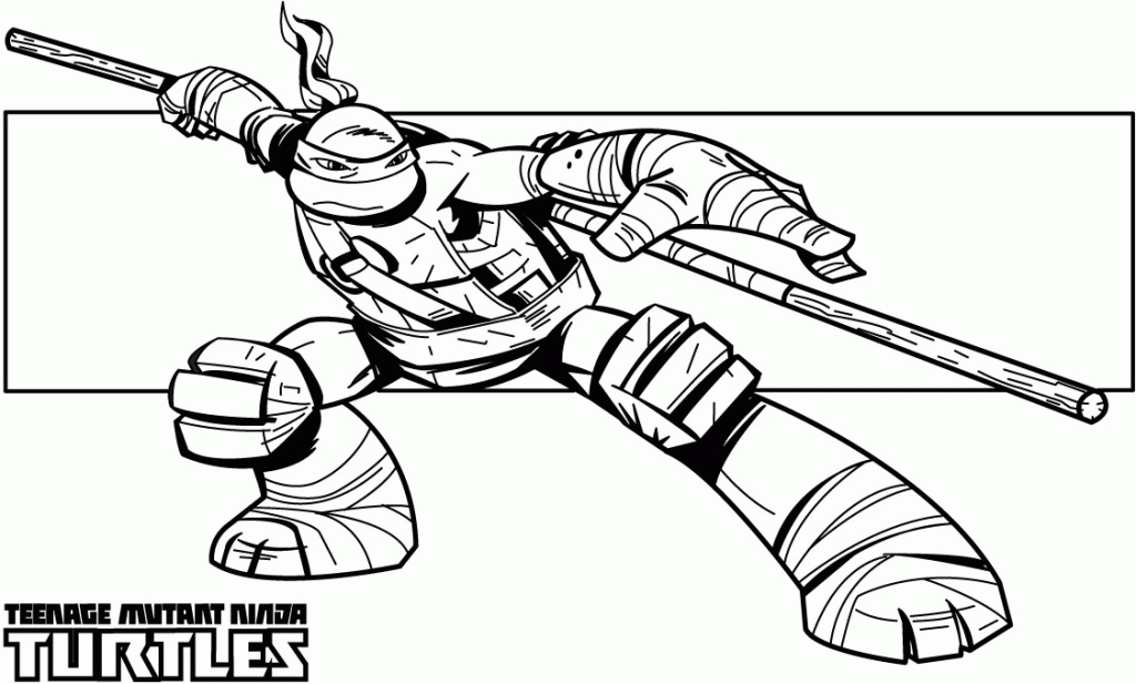 50 Printable Ninja Turtle Coloring Book 34